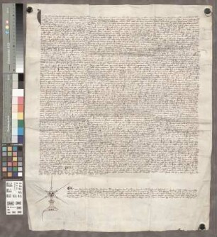 Engelstadt: Instrumentum in quo continentur alique Prepositum St. Andree coloniensis in commutatione decinarum Engelstadt Ockenheim et Stadecke