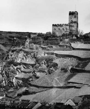 Kaub. Burg Gutenfels (1220-1230, Ausbau 1833/1890)