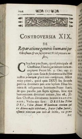 Controversia XIX. - Controversia XX.