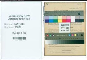 Entnazifizierung Fritz Ruedel , geb. 18.09.1897 (Schreiner)