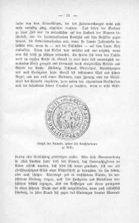 Siegel des Kalands, später des Konsistoriums zu Kölln