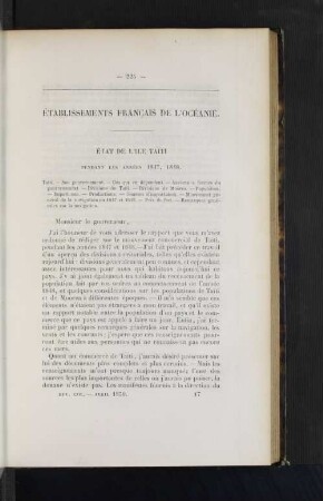 Etablissements francais de l'oceanie.