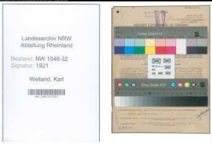 Entnazifizierung Karl Weiland , geb. 24.02.1895 (Arbeiter)