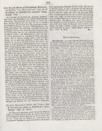271-272 Correspondenz