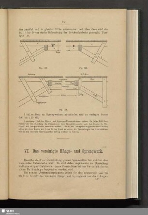 VI. Das vereinigte Hänge- und Sprengwerk