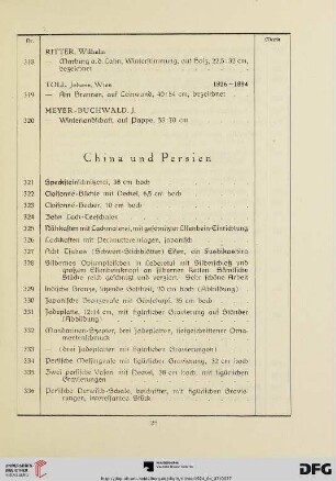 China und Persien (Nr. 321-351a)