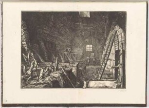 Dimostrazioni dell’Emissario del Lago Albano (Darstellungen des Entwässerungskanals des Albaner Sees), aus der Folge "Descrizione e Disegno dell’Emissario del Lago Albano"