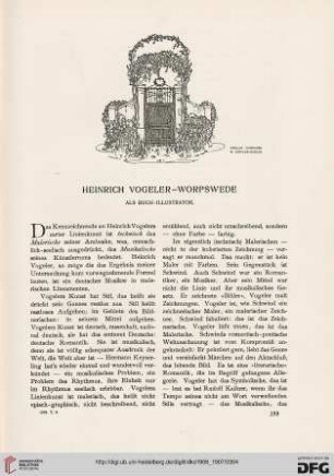 Heinrich Vogeler - Worpswede: Als Buch-Illustrator