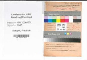 Entnazifizierung Friedrich Strippel, geb. 07.05.1911 (Arbeiter)