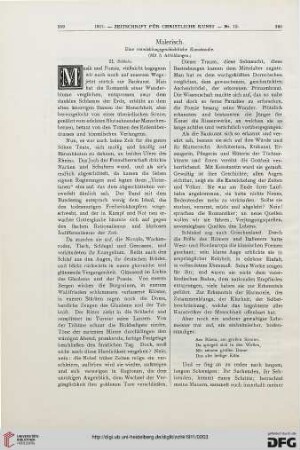 Malerisch, [2]: Eine entwicklungsgeschichtliche Kunststudie