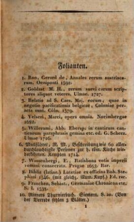 Auszug aus dem Kataloge der Büchersammlung des verstorbenen Herrn Präsidenten Christoph Frhrn. v. Aretin, ... welche den 19. November 1827 ... öffentlich versteigert werden