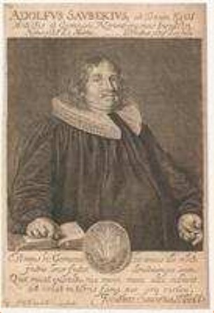 Adolf Saubert, Antistes an St. Egidien und Inspektor des Gymnasiums; geb. 3. März 1635; gest. 15. Juli 1678