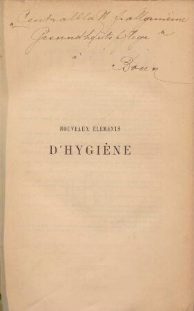 Nouveaux éléments d'hygiène : par Jules Arnould