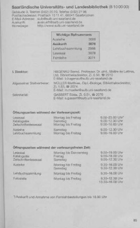 Saarländische Universitäts- und Landesbibliothek