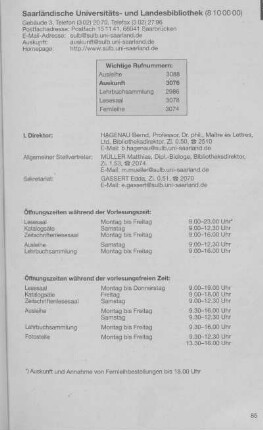 Saarländische Universitäts- und Landesbibliothek