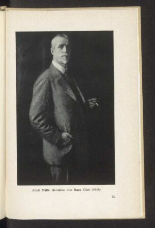 Adolf Brütt, Gemälde von Hans Olde (1916)