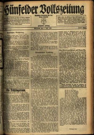 Ausgabe vom Mittwoch, den 06. Juli 1921.