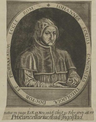 Bildnis des Iohannes Eckius