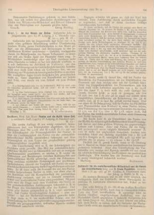 193-194 [Rezension] Deißner, Kurt, Paulus und die Mystik seiner Zeit. 2., neubearb. Aufl