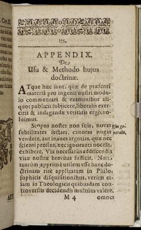 Appendix. De Usu & Methodo hujus doctrinæ.