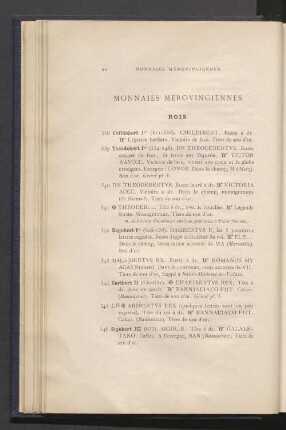 Monnaies mérovingiennes