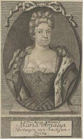 Bildnis von Maria Amalia, Herzogin von Sachsen-Zeitz