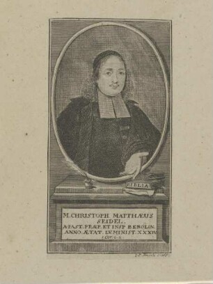Bildnis des Christoph Matthaeus Seidel