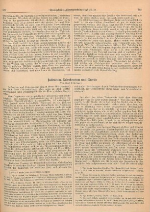 581-592 Judentum, Griechentum und Gnosis