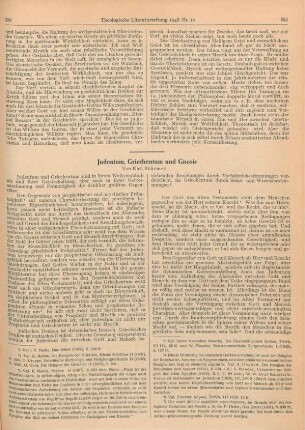 581-592 Judentum, Griechentum und Gnosis