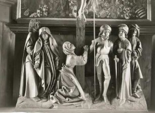 Kreuzigungsgruppe : Meißen. Albrechtsburg. Altar. Figurengruppe der Predella