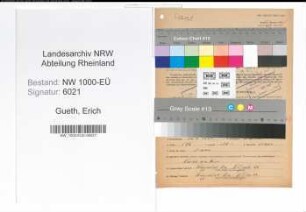 Entnazifizierung Erich Gueth, geb. 12.09.1892 (Anstreicher)