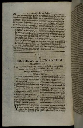 Tit. III. De Contumacia Litigantium.