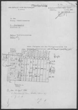 Tübingen, Kirchengemeinde und Kirchenbezirk: Visitationsbericht mit Pfarrberichten 1963