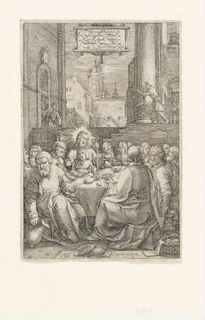 Letztes Abendmahl, Blatt 1 der Folge "Passion Christi"