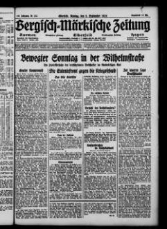 Bergisch-märkische Zeitung. 1924-1938