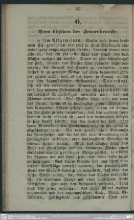 6. Vom Löschen der Feuersbrünste