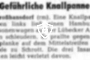 Gefährliche Knallpanne