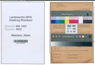 Entnazifizierung Albert Maertens , geb. 15.07.1888 (Gaertner)