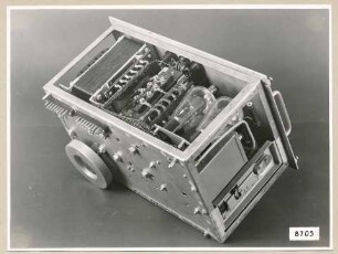 Hochspannungsgleichrichter HF 2854, Einschub "Netzgerät" von hinten.; Foto, 1953