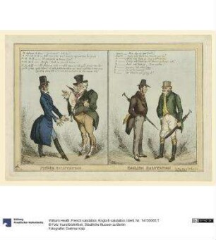 French salutation, English salutation