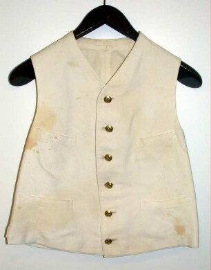 Weste zur bergmännischen Uniform