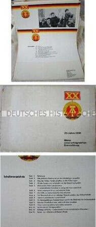 Mappe mit Propagandamaterial zum 20. Jahrestag der DDR
