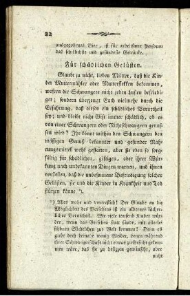 Für schädlichen Gelüsten.