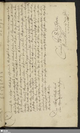 [Brief betreffend Regimentseinquartierung in Zeitz, 20.01.1637]