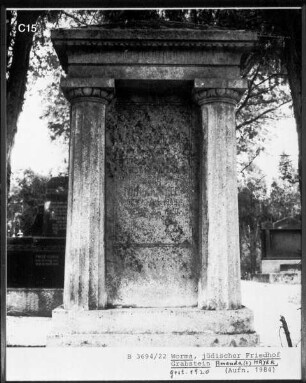 Grabstein von Amanda? Mayer (gestorben 1920)