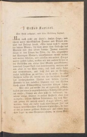 Erstes Kapitel. - Siebentes Kapitel.