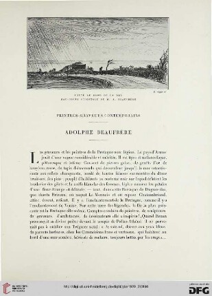 5. Pér. 2.1920: Adolphe Beaufrère : peintres-graveurs contemporains
