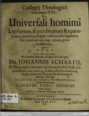8: De universali hominuu