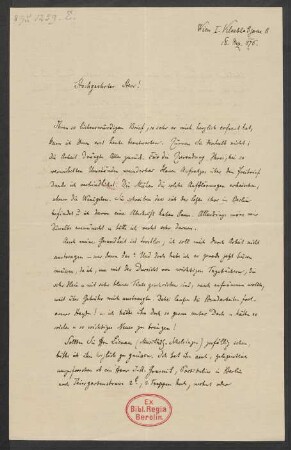 Brief an Friedrich Wilhelm Jähns : 18.12.1876