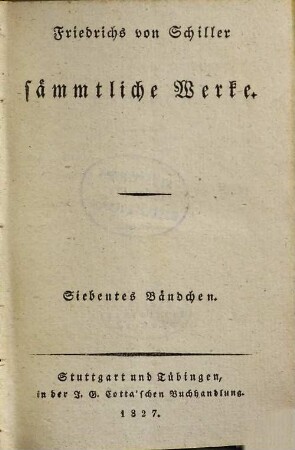 Sämmtliche Werke, 7